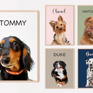 Personalised Pet Portrait, Custom Pet Portrait From Photo, Custom Cat Portrait, Custom Dog Portrait, Pet Loss Gift, Custom Dog Drawing