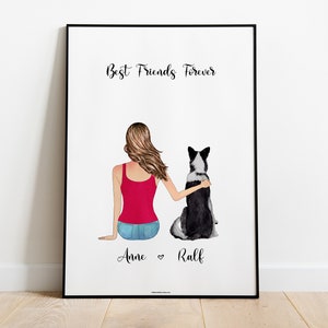 Furry friend is my best friend! Personalised Print, Bestie, Pets, Dogs, Cats, Love, Dog Mom, Cat Mom