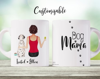 Unconditional to me furry friend! Girl and Dog Mug, Gifts for Dog Lovers, Personalised Dog Mom Mug, Dog Lover Mug, Life is Better With a Dog