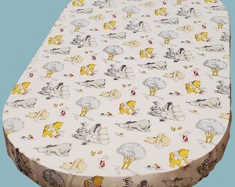 oval cot fitted sheet