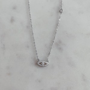 Evil Eye Necklace,  Layering Necklace, Gift, Necklace for Woman, Birthday Gift, Stacking Necklace, Gift for her