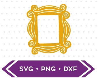 Friends TV Show Frame / Friends Door Frame SVG, dxf, png