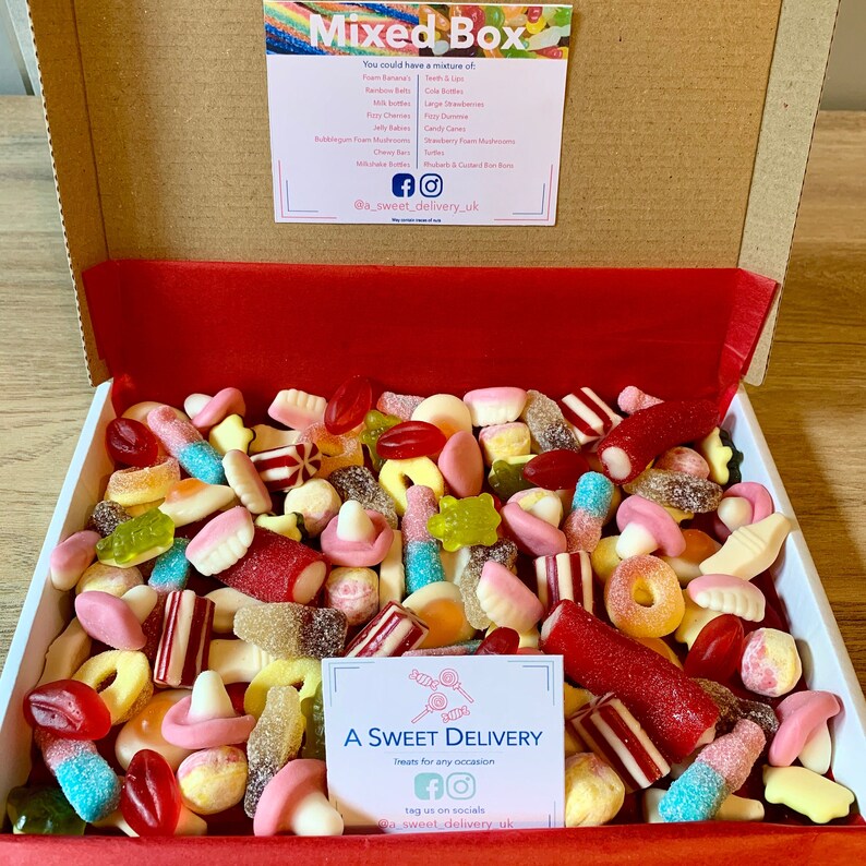 Pic N Mix Sweet Box 300g/400g/440 Sweets Lockdown Birthday Etsy UK