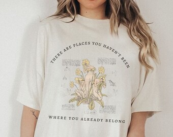 Fairy Grunge Shirt Fairycore Tee Cottage Fairy Light Academia Cottagecore Clothes Cottage Core Tee Dark Academia Tshirt Goblincore T Shirt