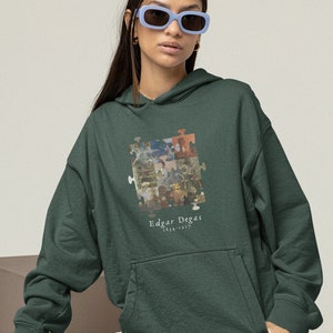 Edgar Degas Hoodie Impressionist Painting Sweatshirt Famous Artist Artsy Gift Art Collage Degas Rehearsal Of The Ballet Ballerina Art Hoodie