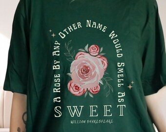 Shakespeare Shirt Romeo and Juliet Shirt Dark Academia Clothes Bookish Top Poet Shirt Shakespeare T Shirt Goblincore Shirt Fairy Grunge Tee