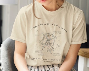 Poet Shirt Thoreau Shakespeare T Shirt Light Academia Gift Fairy Grunge Fairycore Shirt Dark Academia Clothes Bookish Shirt Cottagecore Tee