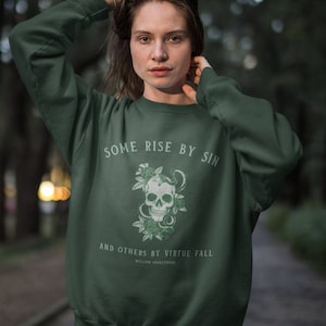 Shakespeare Sweatshirt Shakespeare Sweater Dark Academia Sweater Shakespeare Jumper Goblincore Clothes Whimsigoth Clothes Shakespeare Gifts