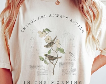 To Kill A Mockingbird Harper Lee Literary T Shirt Scout & Jem Atticus Finch Boo Radley Literature Quote Shirt Botanical Light Academia Shirt
