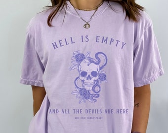 Shakespeare T Shirt Literature Shirt Shakespeare Shirt Dark Academia Clothing Whimsigoth Shirt Shakespeare Tshirt Satanic Grunge Goblincore