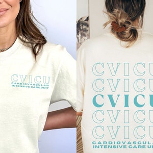 CVICU Nurse Shirt Cardiovascular CVICU Shirt Cvicu Shirts Cvicu Nurse Gift Cardiac Nurse Cvicu Icu Nurse Cvicu Tshirt Nurse Graduation Gift