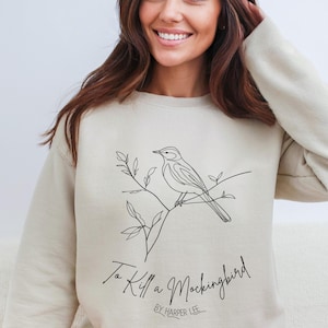 Sudadera de To Kill a Mockingbird Suéter de To Kill a Mockingbird Atticus Finch Bookish Regalo de To Kill a Mockingbird Cuello redondo de To Kill a Mockingbird