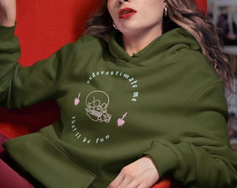 Skull Hoodie Skeleton Sweatshirt Gothic Emo Shirt Kawaii Clothes Pastel Goth Shirt Mall Goth Shirt Edgy Occult Shirt Y2K Hoodie Alt Clothes