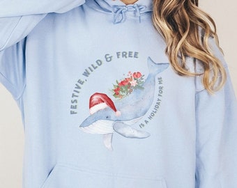 Wal Hoodie Natur Hoodie Wal Sweatshirt Wildlife Buckelwal Killerwal Orca Walhai Strand Hoodie Umwelt Strand Hoodie
