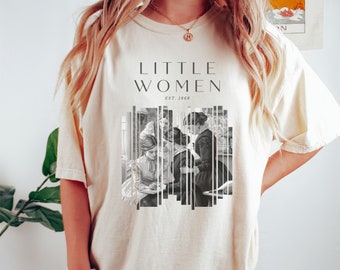 Little Women-skjorta Louisa May Alcott Bokliknande T-shirt Little Women-skjorta Booktok Merch Light Academia-skjorta Bokliknande Merch Academia-kläder