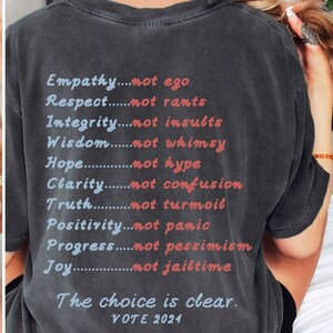 We Are Not Going Back Harris Walz Shirt Kamala Harris Tshirt Harris Walz T Shirt Harris Vote Shirt Kamala Walz Shirt Election 2024 Shirt