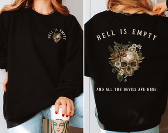Dark Academia Shakespeare-sweater Goth kleding heks Goth trui Fairy Grunge kleding Goblincore Witchy kleding Halloween Alt kleding