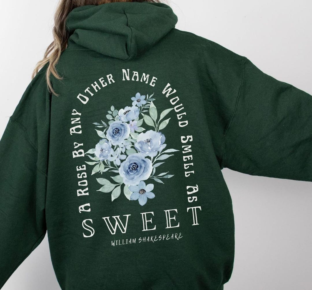 HOODIE WITH POCKETS SHAKESPEARES GARDEN
