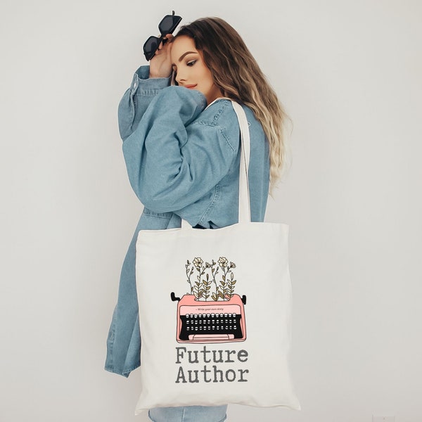 Future Author Tote Bag Bookish Tote Bag Writer Bag Bookish Merch Literary Totebag Author Gift Writer Gift Future Published Author Totebag