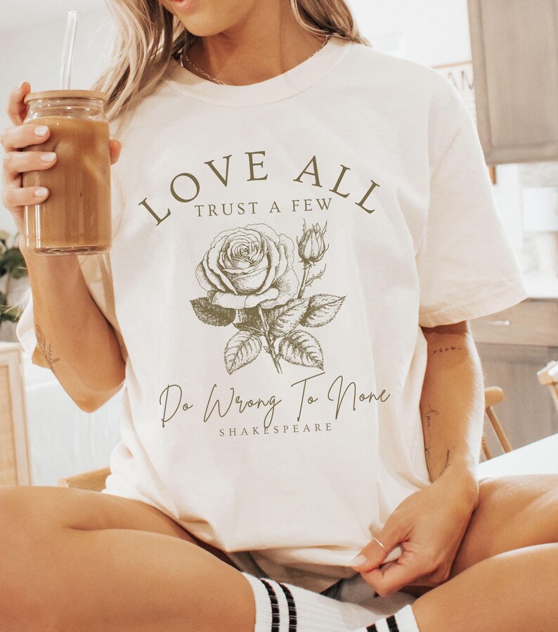 Shakespeare Shirt Dark Academia Clothing Literary Gift Bookcore Shirt Light Academia Clothes Gothic Clothing Bookish Shirt Grandpacore Shirt Ivory
