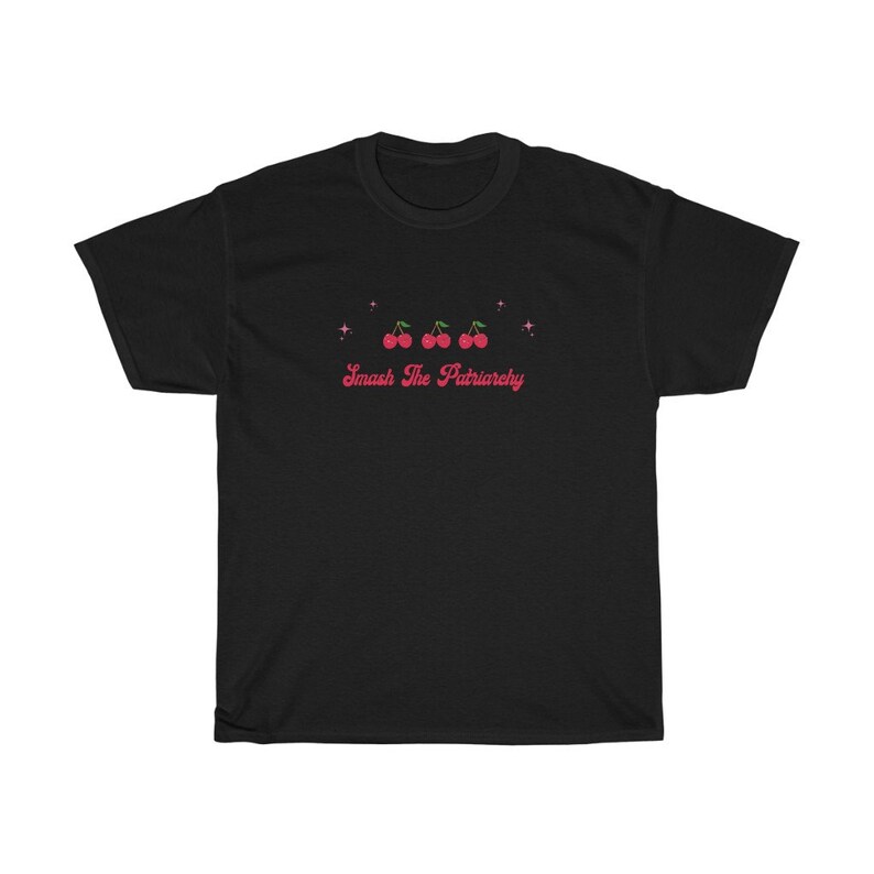 Cherry Shirt Smash The Patriarchy Cherry T Shirt Destroy Patriarchy Radical Feminist Fruit Print Shirt Kawaii Clothes Y2K Shirt Activist Tee image 9