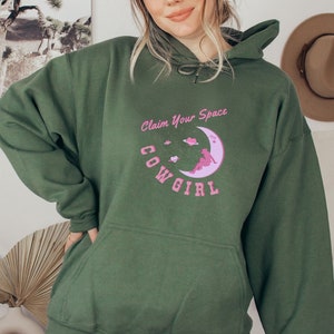 Space Cowgirl Hoodie Disco Cowgirl Sweatshirt Cowgirl Costume Western Shirt Space Cowgirl Outfit Cowgirl Aesthetic Clothing Y2K Indie Hoodie