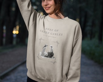 Anne of Green Gables Sweatshirt Anne with an E Literature Crewneck Light Academia Book Sweatshirt Anne Shirley Anne of Green Gables Gifts