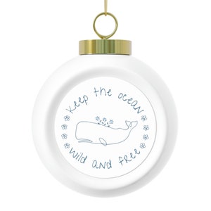 Whale Ornament Save The Whales Environmental Gifts Protect The Ocean Whale Gifts Christmas Tree Decoration for Conservationists