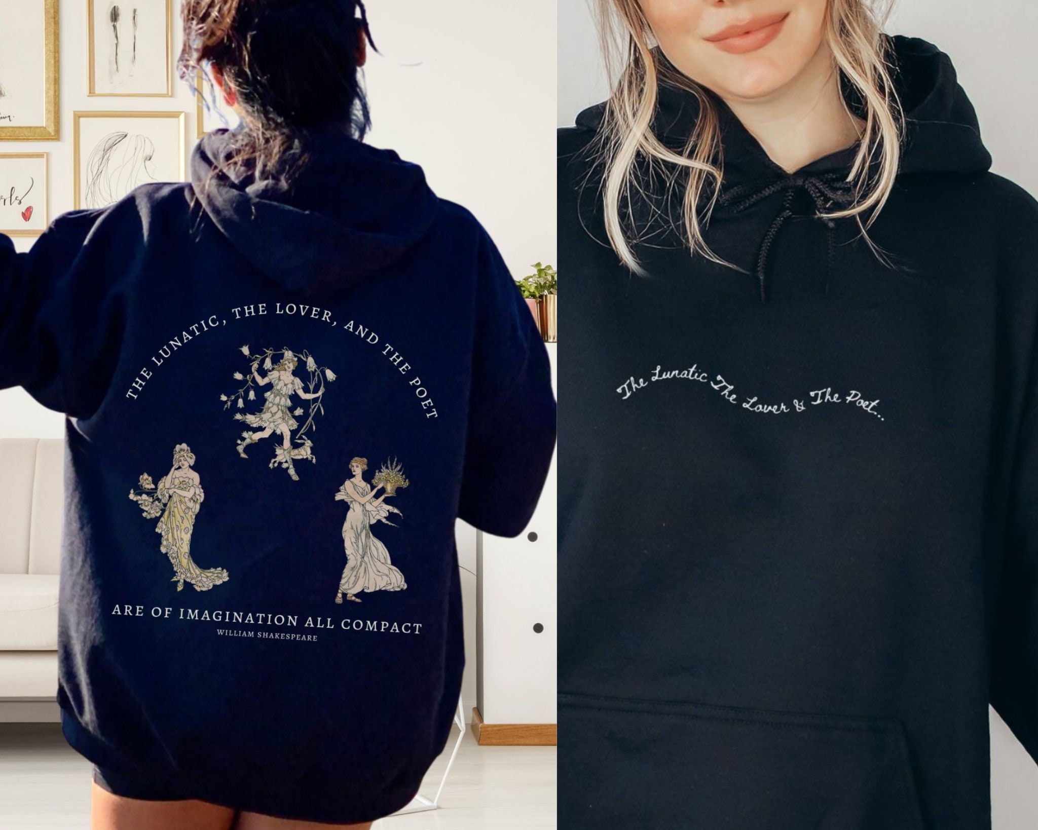 Midsummer Nights Dream Shakespeare Sweatshirt Dark Academia Clothing ...