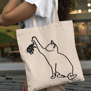 Sac fourre-tout sans enfant pour femme, chat, femme, pour Kamala Harris, sac fourre-tout