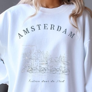 Netherlands Sweatshirt Amsterdam Sweatshirt Dutch Sweatshirt Rotterdam Delft Holland Amsterdam Sweater Travel Crewneck Netherlands Sweater