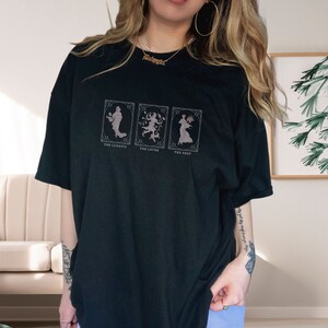Camisa de Shakespeare Noches de verano Sueño Shakespeare Camiseta Light Academia Tarot Card Camisa Safo Camisa Dark Academia Top Shakespeare Regalo