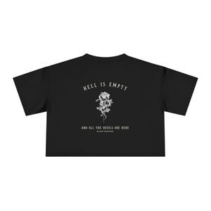 Camiseta corta atrevida para mujer: camiseta gráfica de estilo vintage, perfecta para festivales de música, salidas informales, regalos para ella, ropa urbana y ropa de moda.