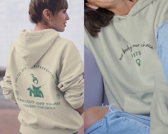 Pro Choice Hoodie Reproductive Rights Hoodie My Body My Choice 1970s Feminist Hoodie Radical Feminist Sweatshir 1973 Female Symbol Shirt