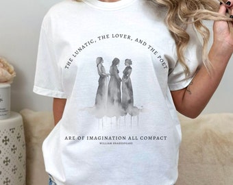 Shakespeare Shirt Midsummer Nights Dream Shirt Fairy Core Shirt Dark Academia Shirt Poet Shirt Shakespeare Gifts Light Academia Shirt