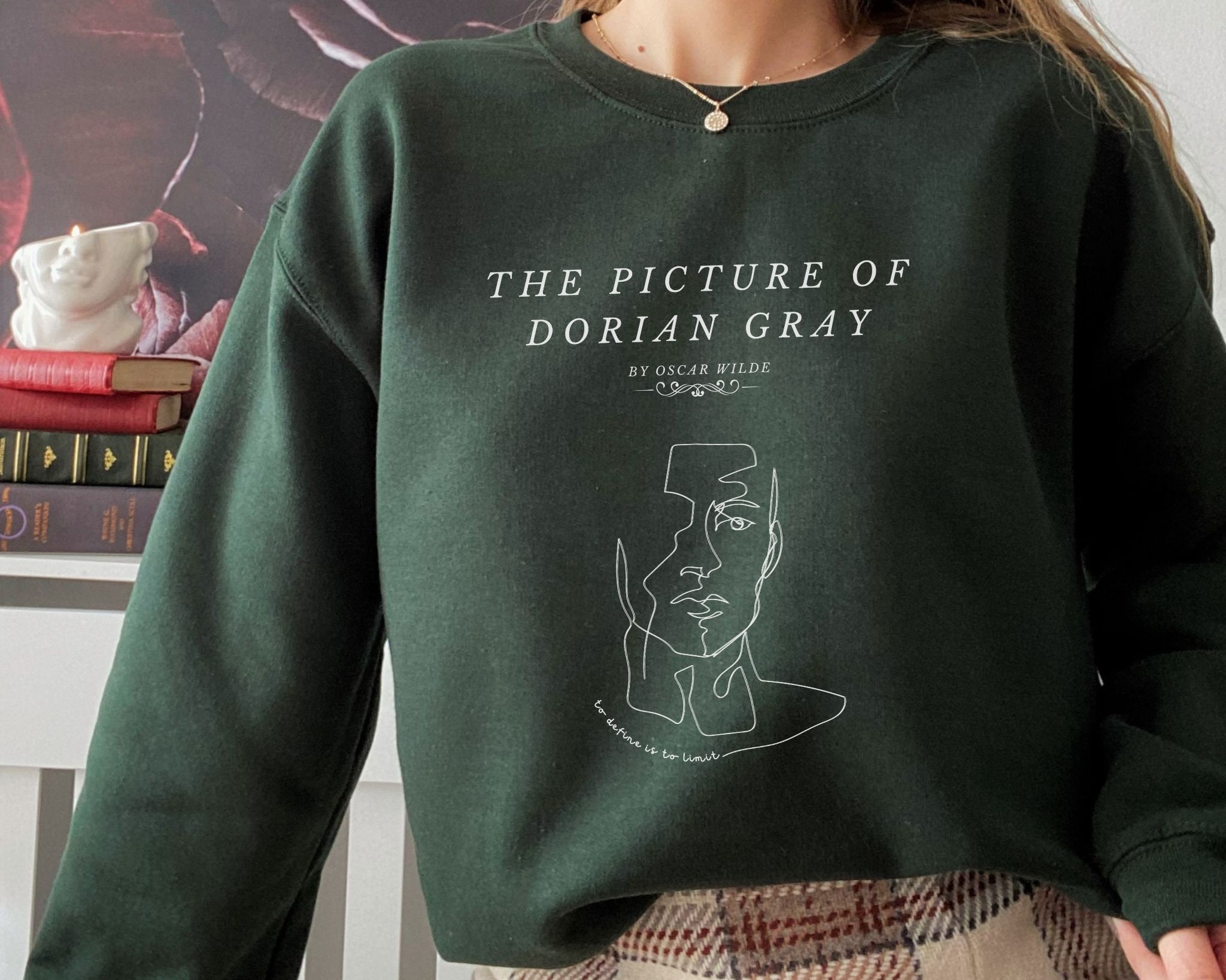 Women's T-Shirts [Out of Print] Oscar Wilde / The Picture of Dorian Gray Scoop Neck Tee [Gilded] (Black) (Womens) The Picture of Dorian Gray by Oscar Wilde T-shirt, Men's