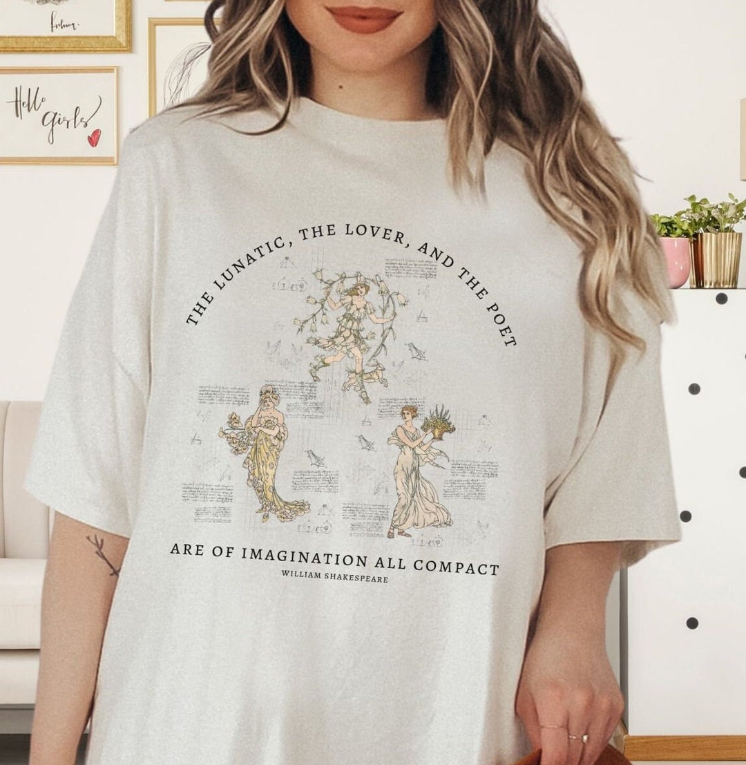 Shakespeare Shirt Midsummer Nights Dream Shakespeare T Shirt Light ...