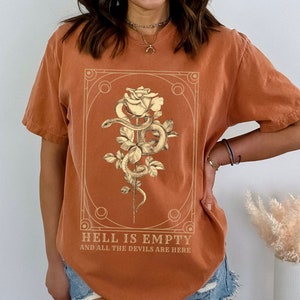 Camisa de carta de tarot botánico Camisa de Shakespeare Ropa Whimsigoth Ropa Goblincore Ropa ligera Academia Camisa coqueta Camisa Goblincore