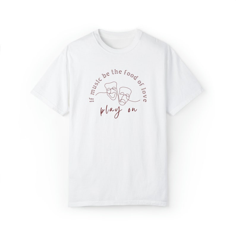 Twelfth Night Shirt Shakespeare Shirt Poet Shirt Bookish Merch Literary Tee Light Academia Shakespeare Gifts Shakespeare T Shirt Drama Tee White