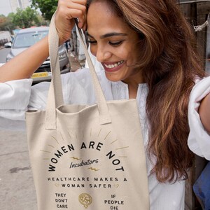 Pro Choice Tote Bag Aesthetic Fuck The Patriarchy Abortion Is Healthcare Bans Off Our Bodies Tote My Body My Rules Retro Feminist Totebag image 2