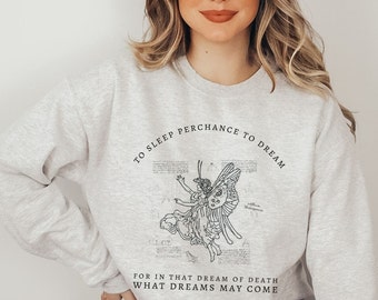 Shakespeare Sweatshirt Cottagecore Crewneck Coquette Goblincore Trui Grunge Fairy Dark Academia Fairycore Kleding Licht Academia Shirt