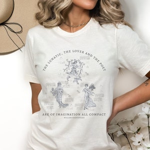 A Midsummer Nights Dream Shakespeare Shirt William Shakespeare Quote Light Academia Clothing Fairycore Goblincore Clothes Shakespeare Gift