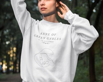 Anne Of Green Gables Sudadera Anne Con Una Sudadera E Anne Shirley Regalos Libro Crewneck Light Academia Literary Gift Literatura Suéter
