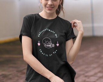 Pastel Goth Shirt Goth Girl T Shirt Emo Shirt Gothic Lolita  Sad Girl Shirt Sugar Skull Shirt Edgy Shirt Occult Shirt Y2K Shirt Emo Clothes