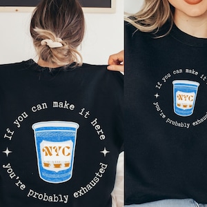 Coffee NY Sweatshirt NYC Coffee Cup Newyork Bodega Coffee Downtown Girl Clothes New York City Greek Coffee Brooklyn Crewneck Cinnamongirl