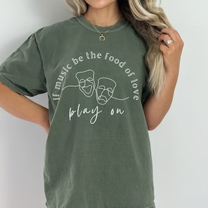 Twelfth Night Shirt Shakespeare Shirt Poet Shirt  Bookish Merch Literary Tee Light Academia Shakespeare Gifts Shakespeare T Shirt Drama Tee