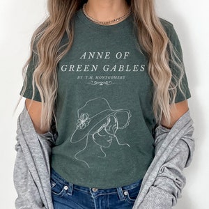Camiseta de Ana de las Tejas Verdes Camiseta de Ana con una E Camiseta de literatura Camiseta de Anne Shirley Camiseta de libro Merchandising de Booktok Regalo de libros