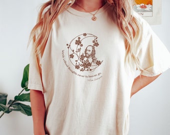 Shakespeare Shirt Shakespeare T Shirt Poet Shirt Shakespeare Gifts Bookish Things Literary Crewneck Shakespeare Quote Dark Academia Clothes