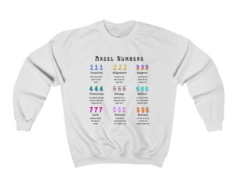 222 Angel Number Sweatshirt Angel Crewneck Angel Core Angel