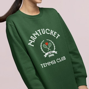 Moletom de clube de tênis moletom de tênis de Michigan 90s Crewneck Tennis Club Crewneck Camisa de tênis Old Money Estética Academia Top